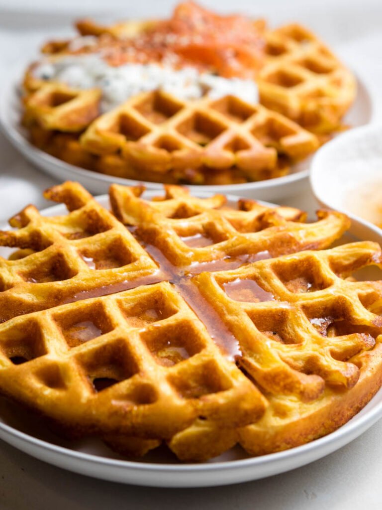 Waffles de queso saludables (sin harina y sin gluten)
