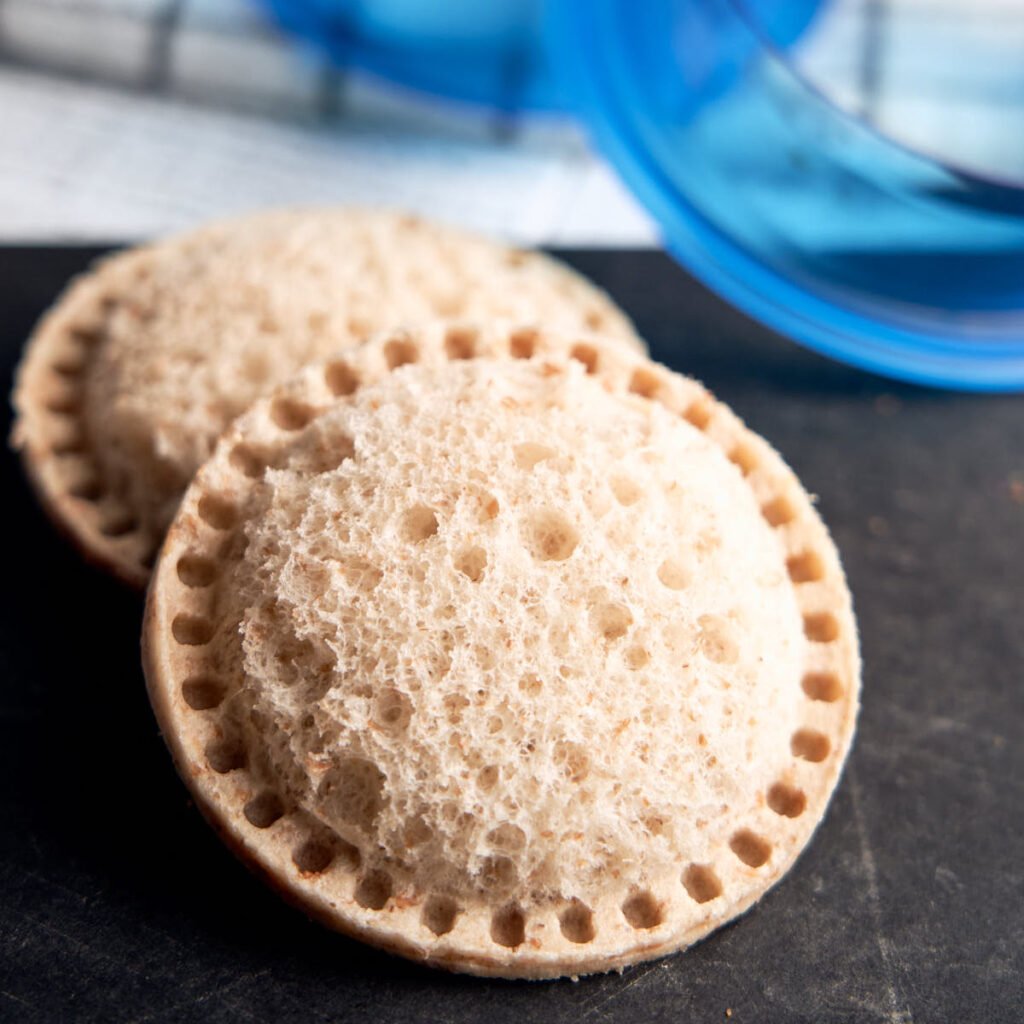 Mantequilla de maní y miel, sin costra