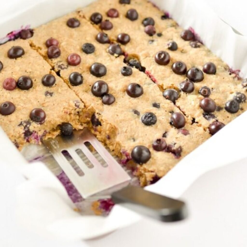 Avena con arándanos al horno - almuerzo de la semana laboral