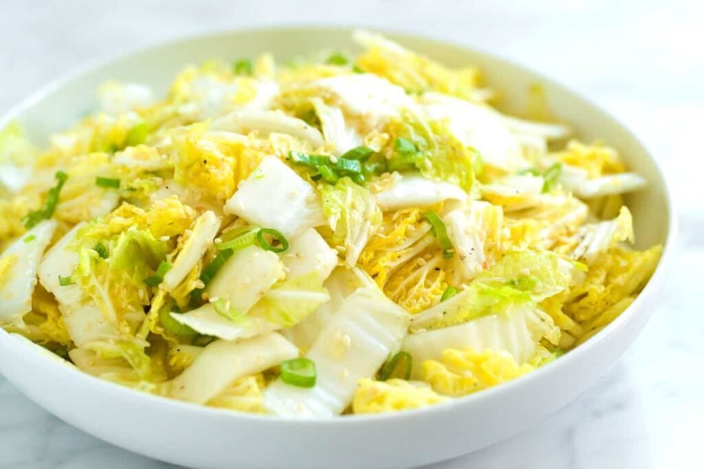 Receta fácil de ensalada de col con Napa
