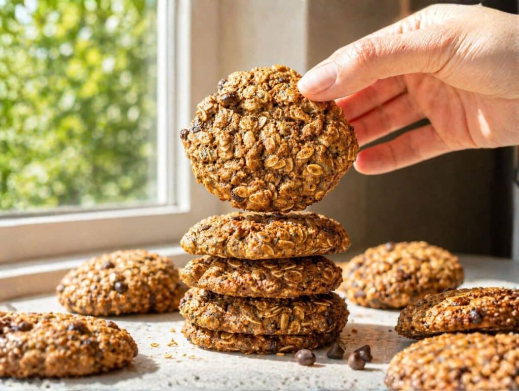 Galletas de desayuno saludables (un tazón, preparación de comida fácil)
