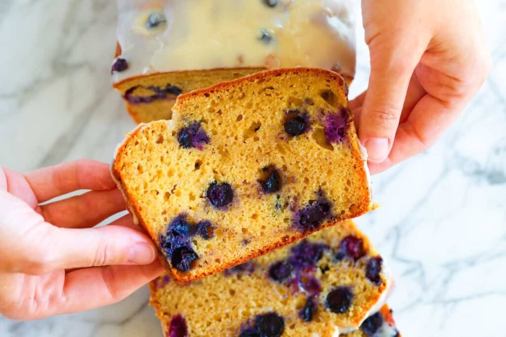 Receta de pan de arándanos