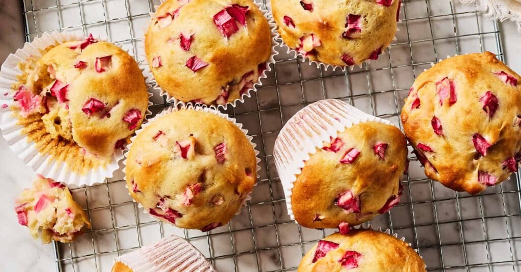 Receta de muffins de ruibarbo: amor y limones