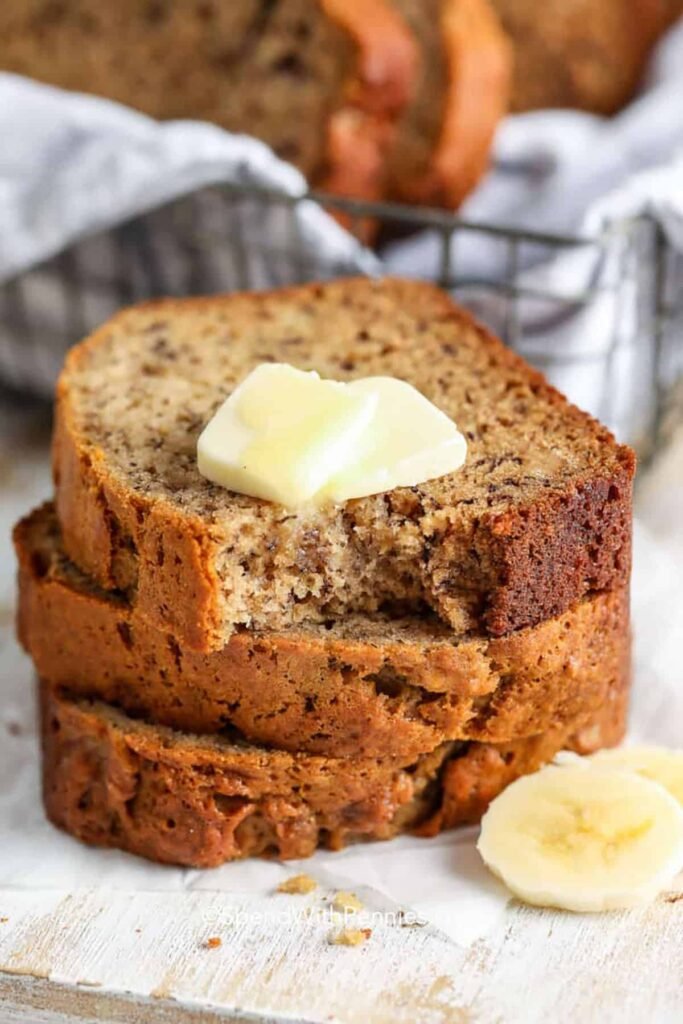 Receta de pan de plátano húmedo