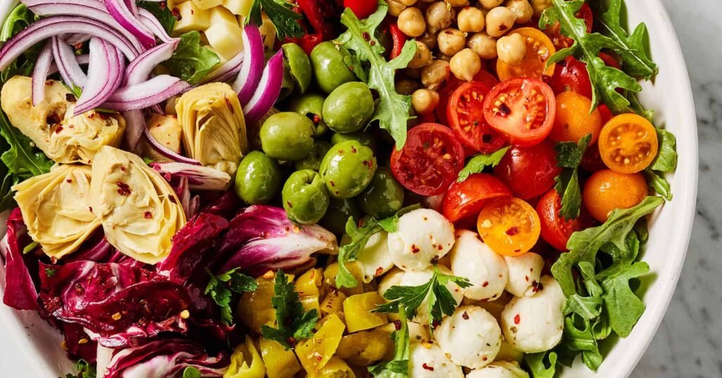 Receta de ensalada de antipasto: amor y limones